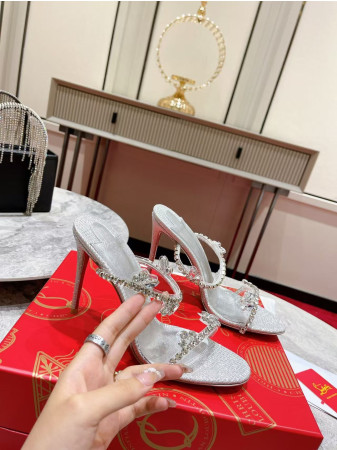 UA Christian Louboutin Just Queen 100 Heel Height crystal-embellished