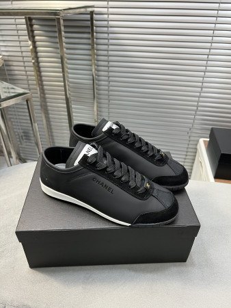 UA CHANEL SNEAKERS Calfskin & Suede Calfskin Black
