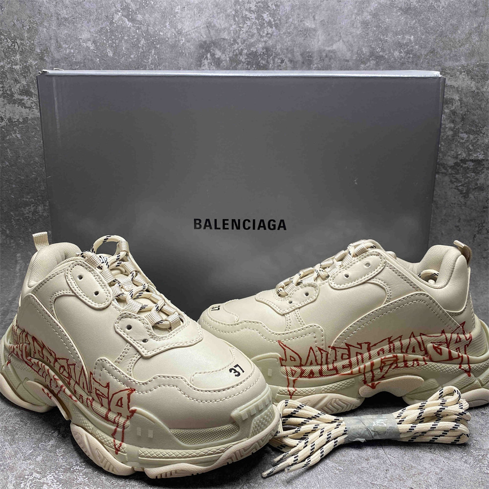 UA Balenciaga Triple SDIY Metal White Red