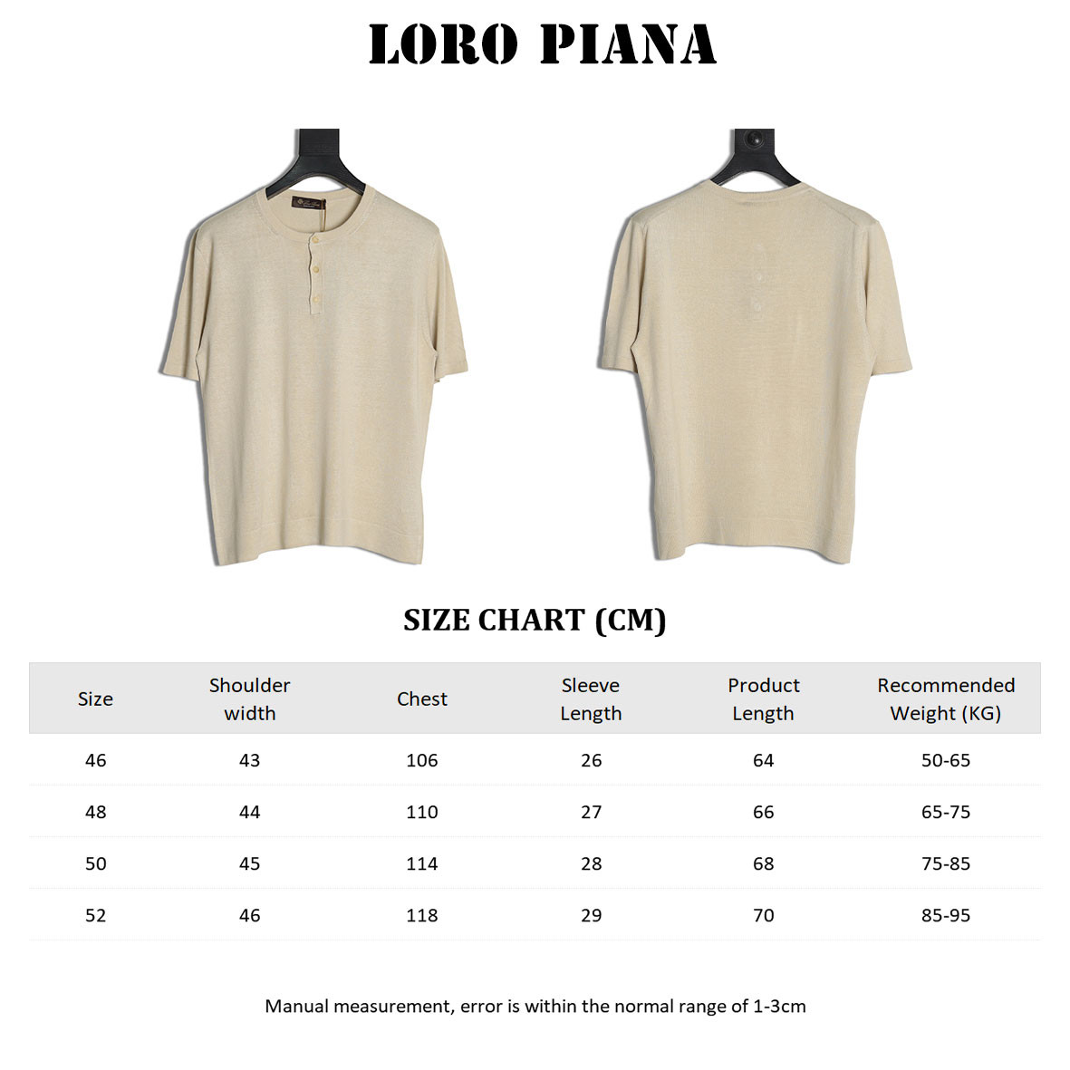 Loro Piana LP 25SS Short-sleeved T-shirt