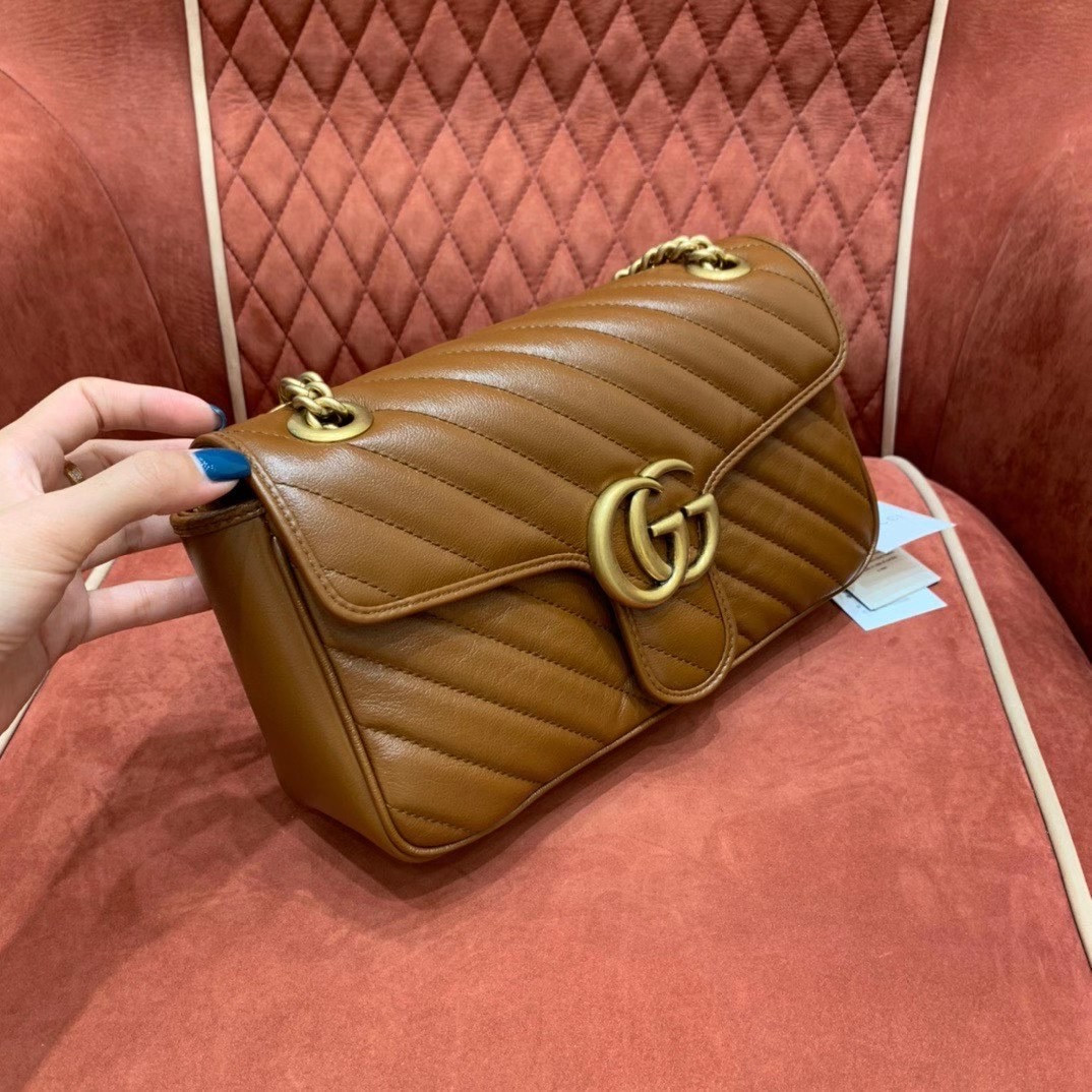 Gucci GG Marmont small matelasse shoulder bag 26cm