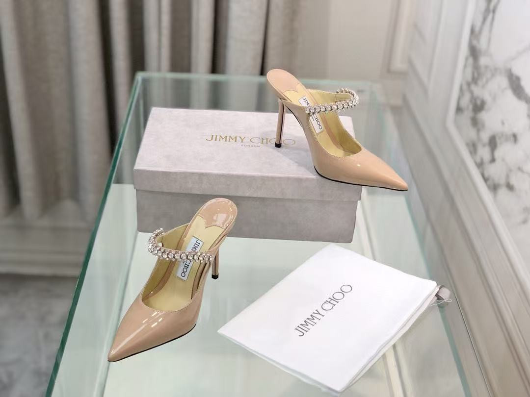 UA Jimmy Choo Mules En Cuir Bing