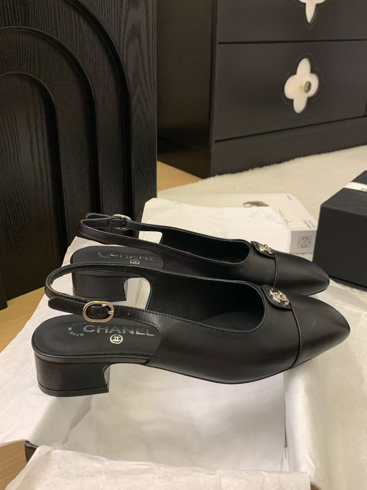 UA Chanel Slingbacks