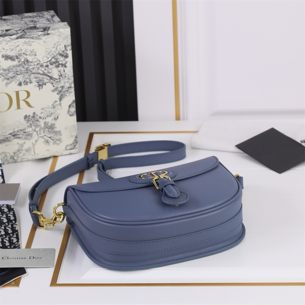 MEDIUM DIOR BOBBY BAG Navy Box Calfskin