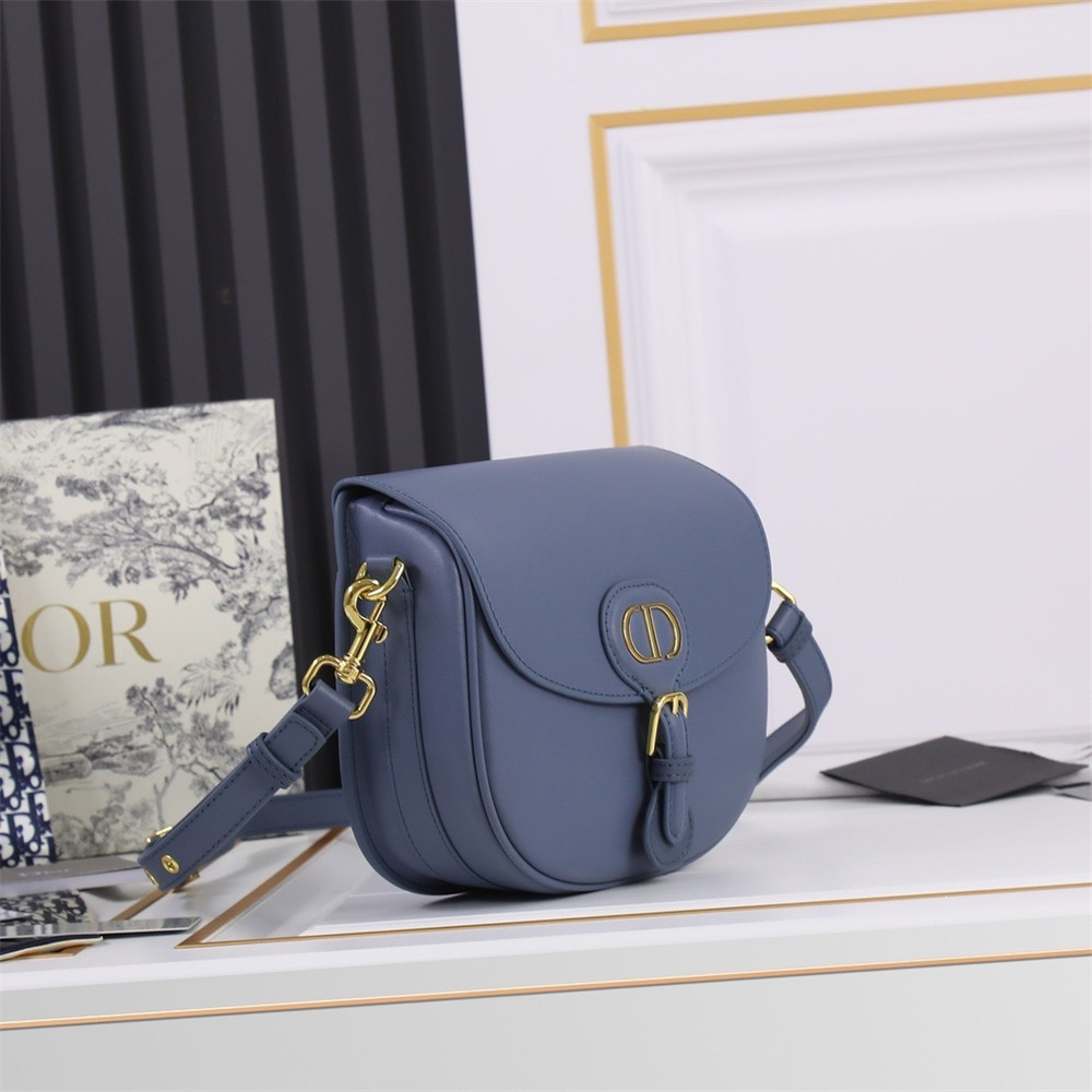 MEDIUM DIOR BOBBY BAG Navy Box Calfskin