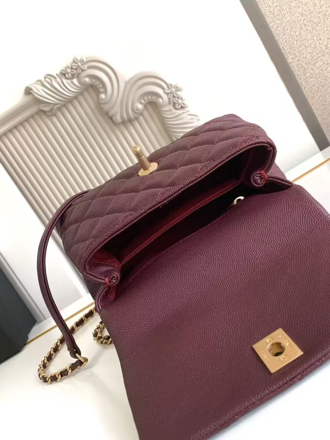 CHANEL mini coco handle 13x19x9cm