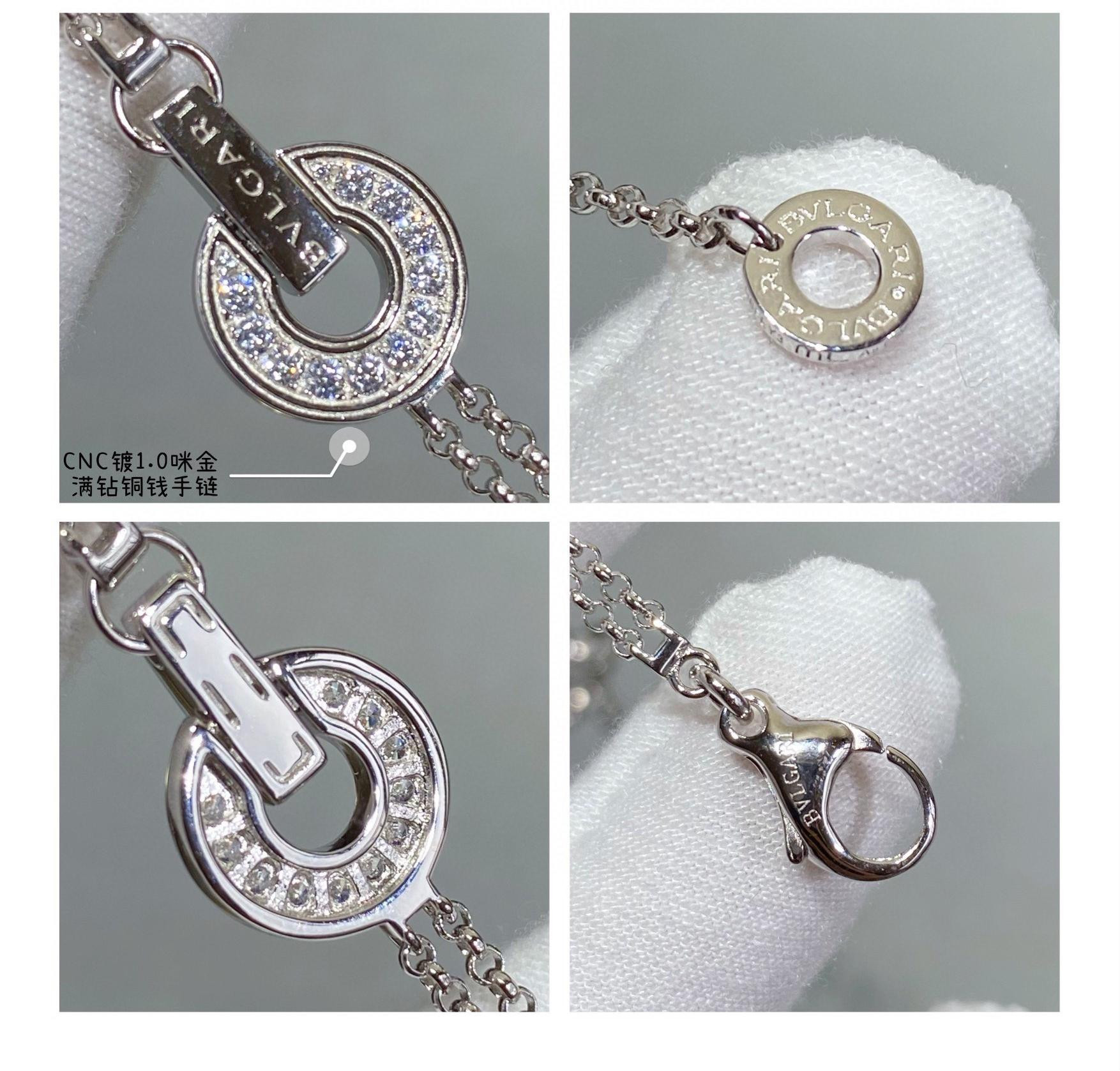 Bvlgari Full diamond copper coin Bracelet