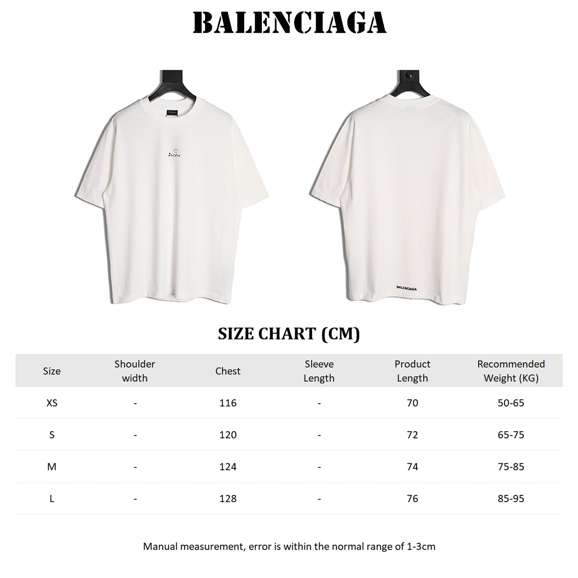 Balenciaga 25ss Short-sleeved T-shirt