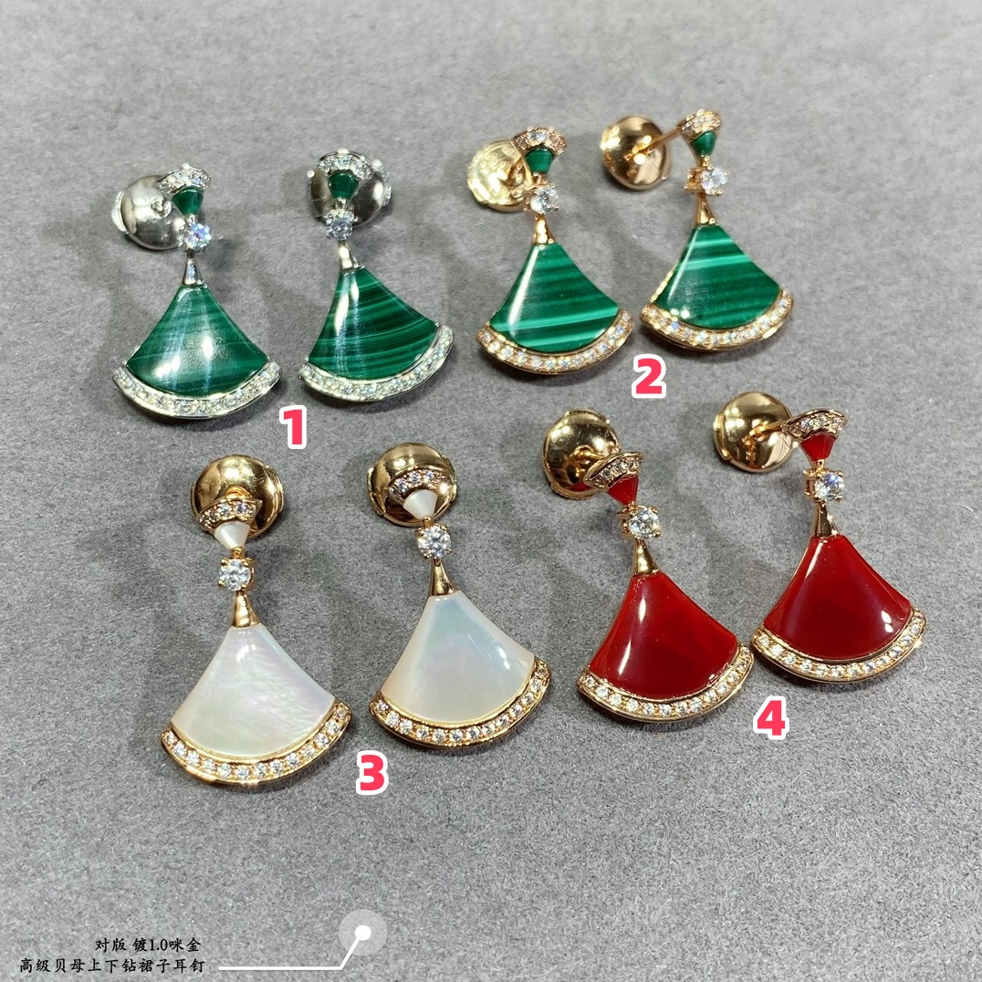 Bvlgari Scalloped skirt with diamonds Earrings