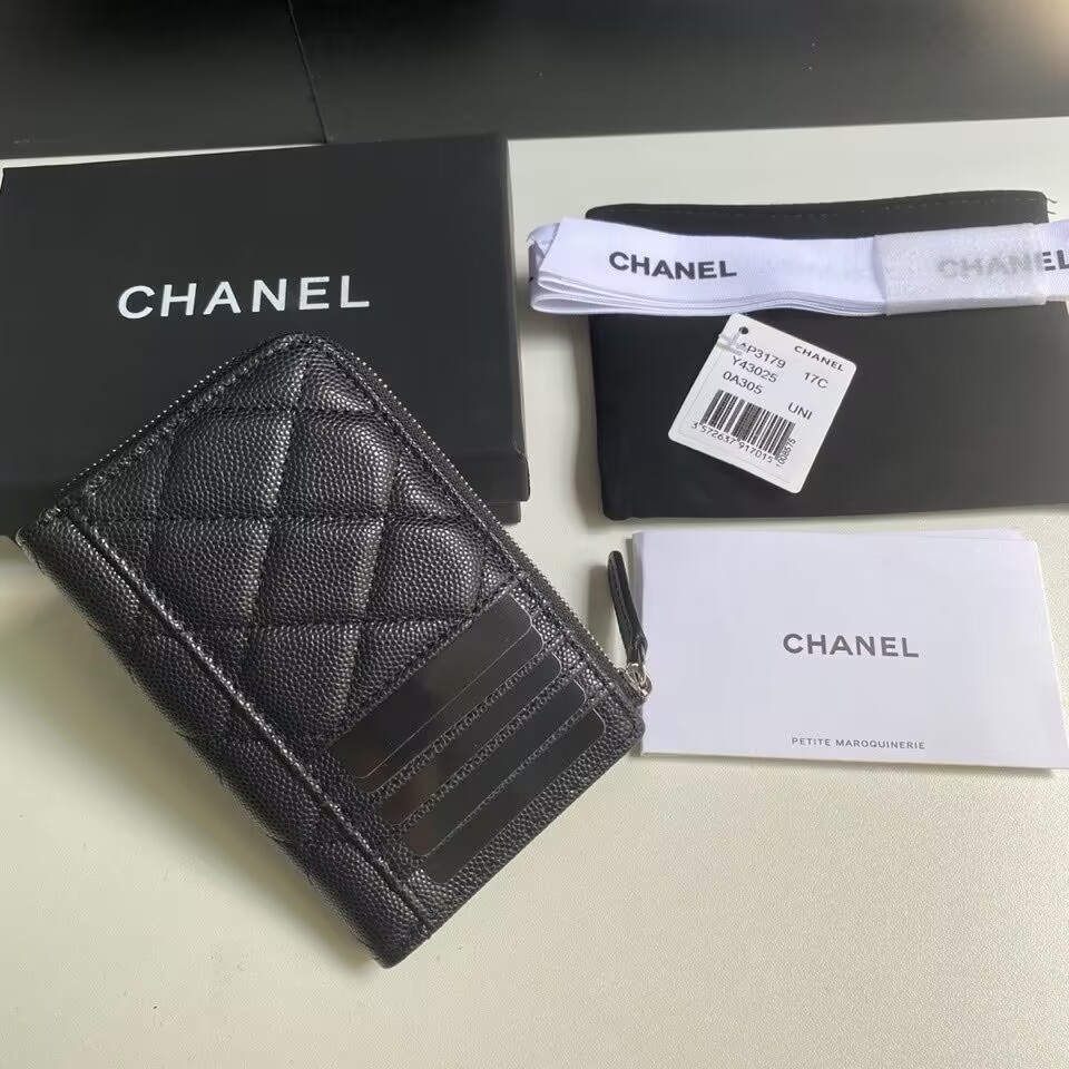 Chanel Classic Zipped Card Holder 8.5 x 13.3 x 2.9cm