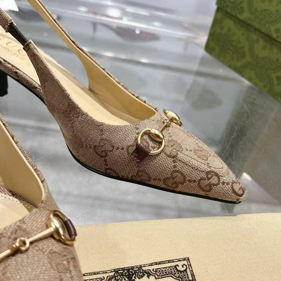 UA GUCCI HORSEBIT SLINGBACK PUMP LOW HEEL