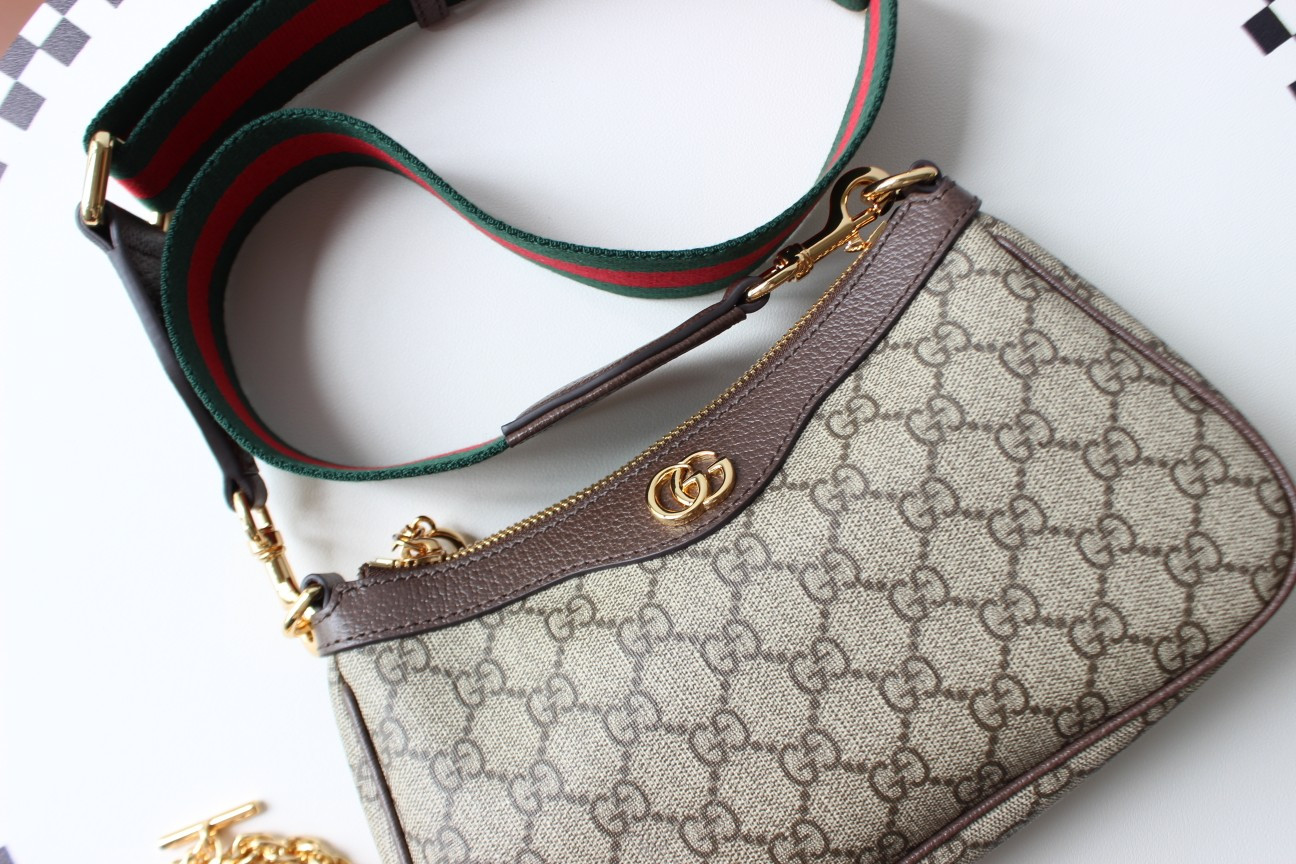 GUCCI OPHIDIA SMALL SHOULDER BAG 25x15.5x6cm