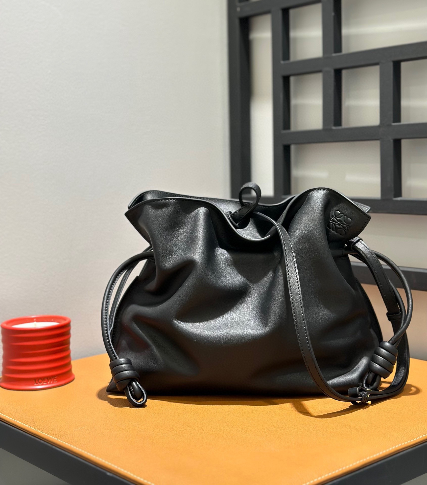 LOEWE Medium Flamenco clutch in nappa calfskin 30x24.5x10.5cm