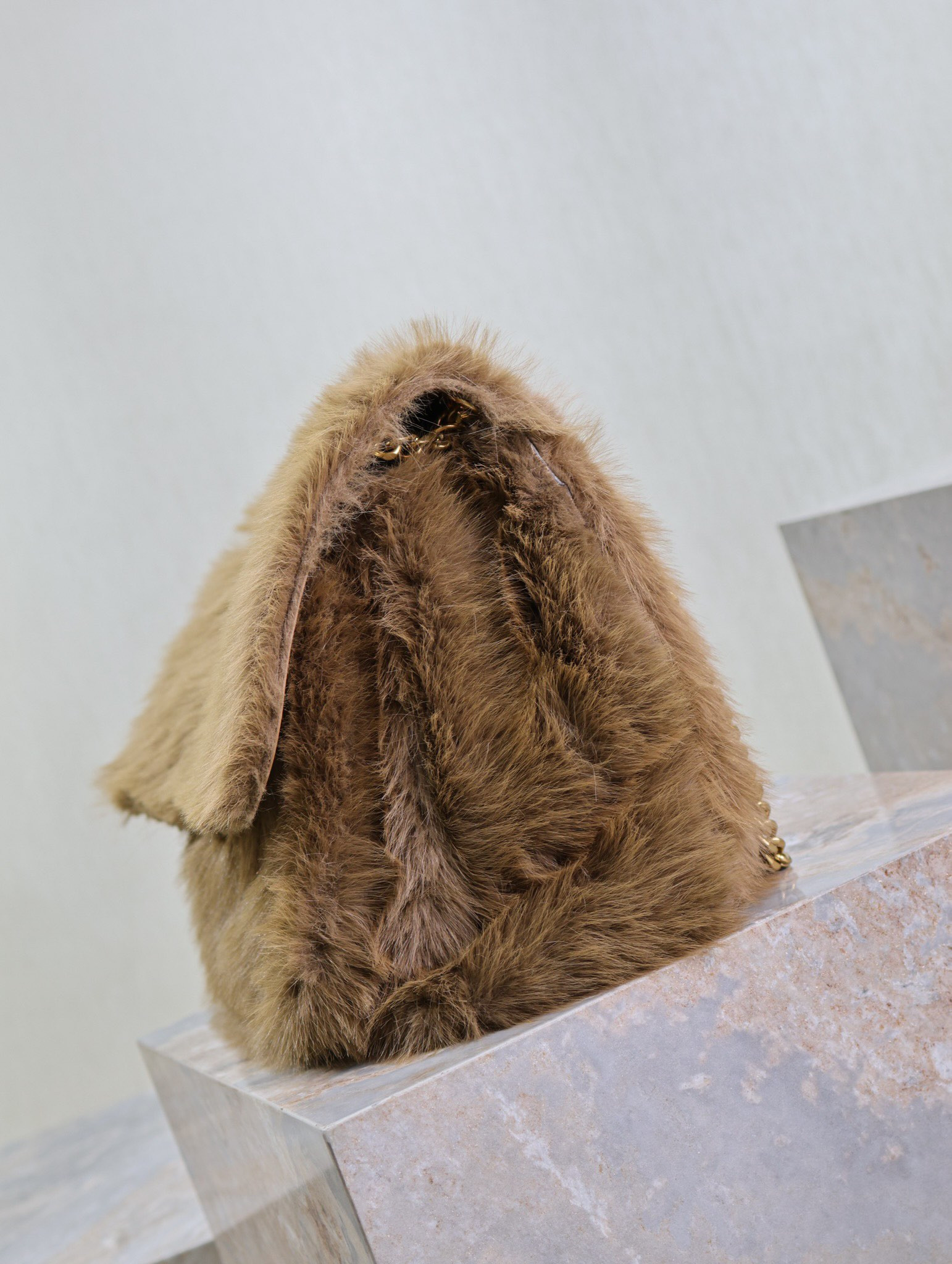 YSL NIKI LARGE IN SHEARLING 47 X 34 X 16 CM