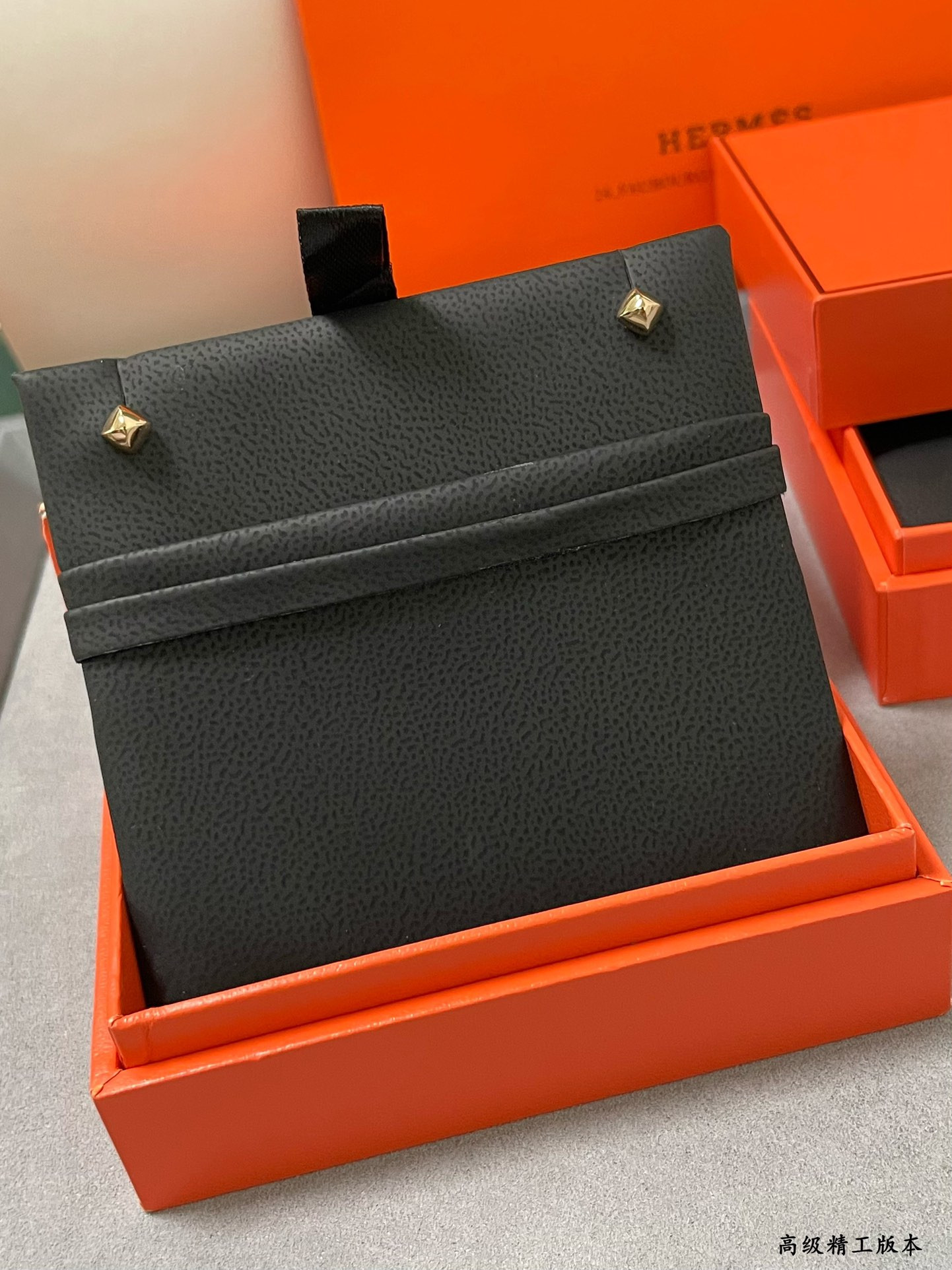 Hermès Single Rivet Smooth Stud Earrings