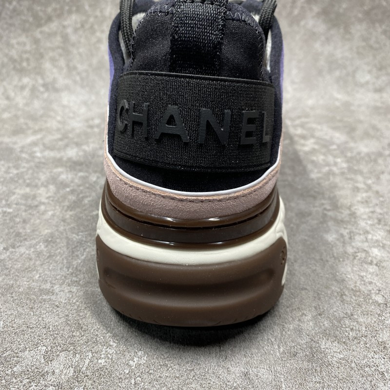 Chanel Trainer Sneaker In Purple Pink