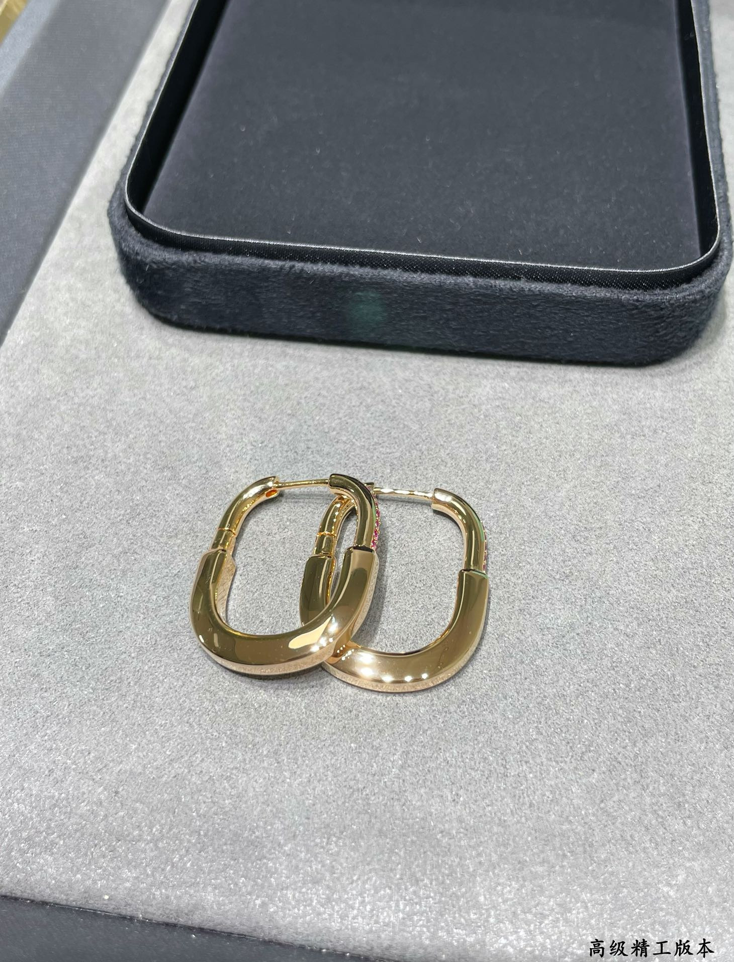 Tiffany & Co. Medium Pink Diamond Lock Earrings