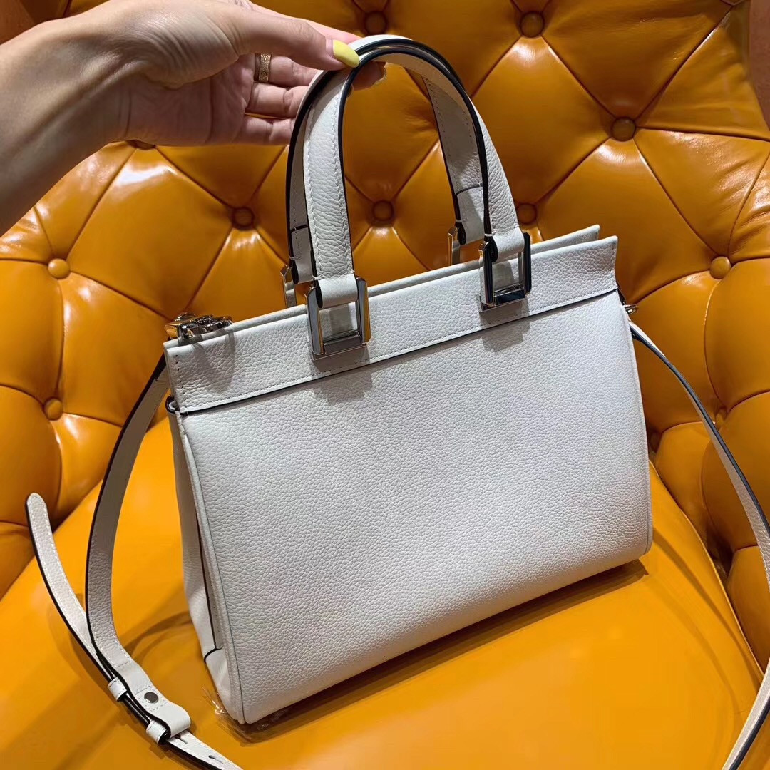 Zumi grainy leather small top handle bag