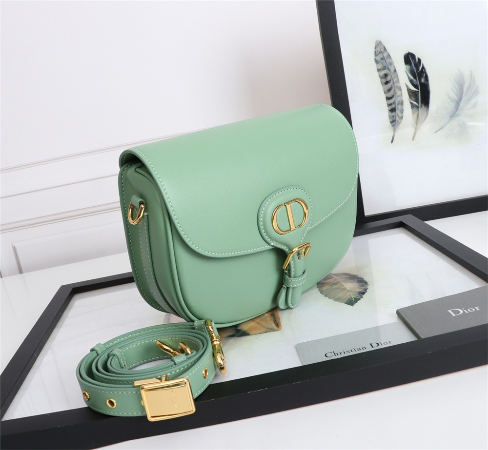 MEDIUM DIOR BOBBY BAG Green Box Calfskin