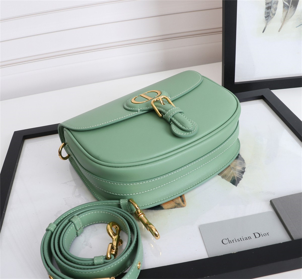 MEDIUM DIOR BOBBY BAG Green Box Calfskin