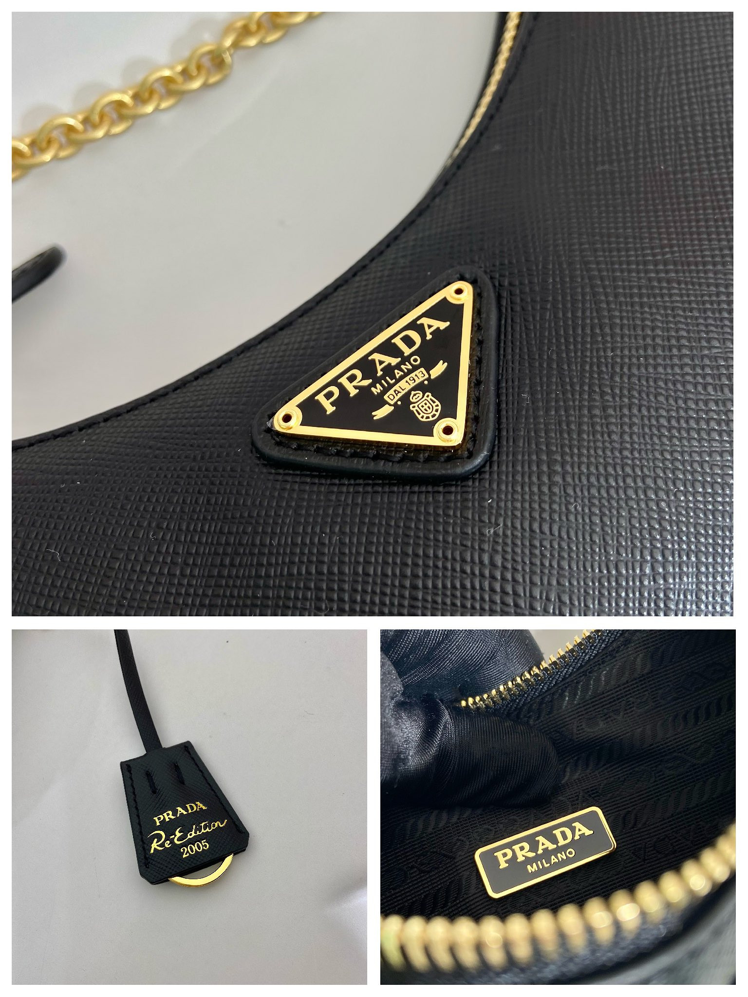 Prada Re-Edition 2005 Saffiano leather bag Black