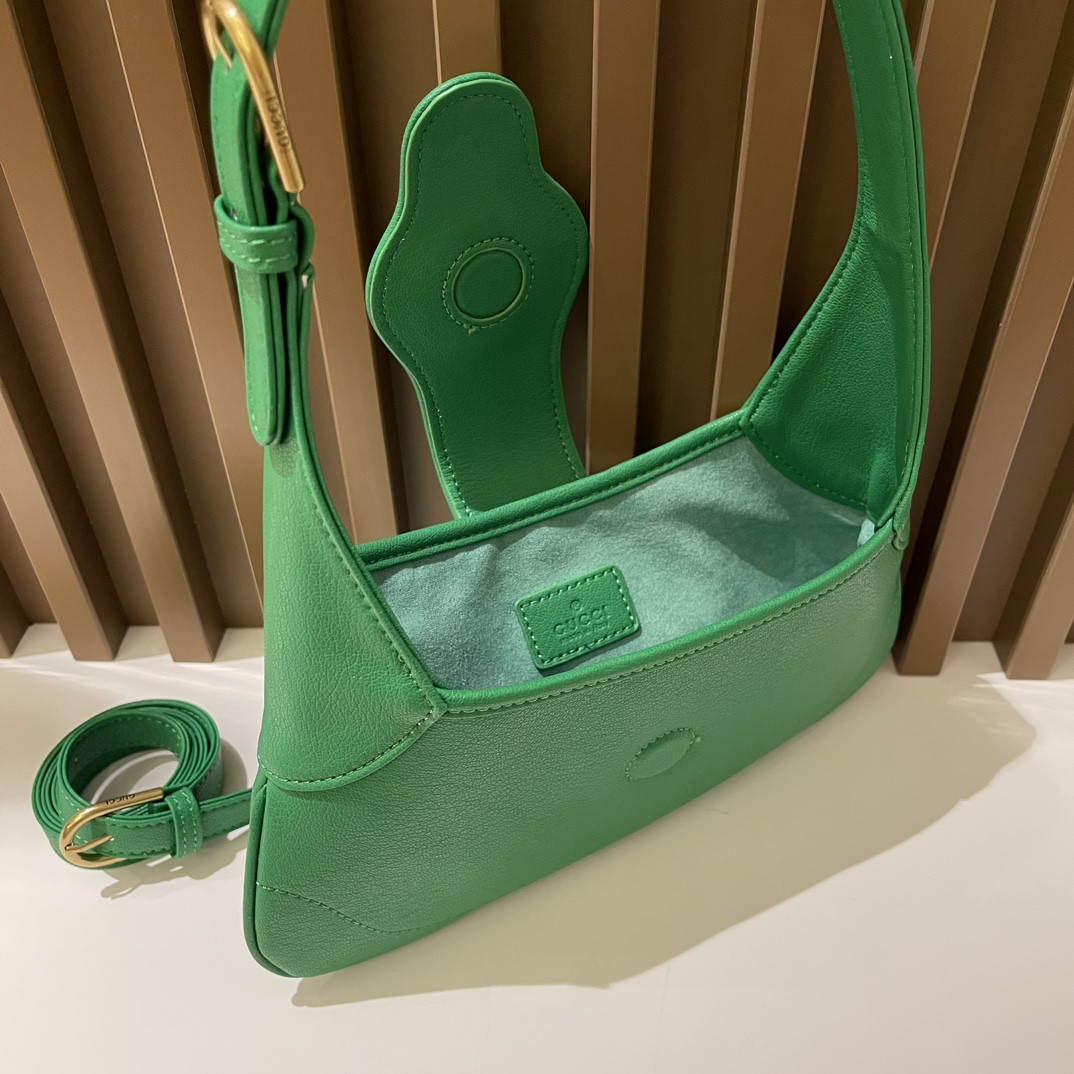 GUCCI APHRODITE SHOULDER BAG GREEN 27 X 13.5 X 2 cm