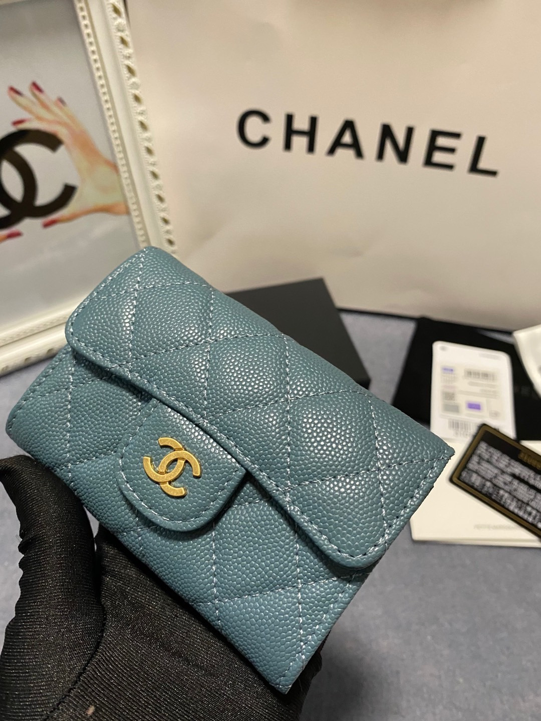 CHANEL CARD HOLDER 11.3 x 7.5 x 2.5 cm