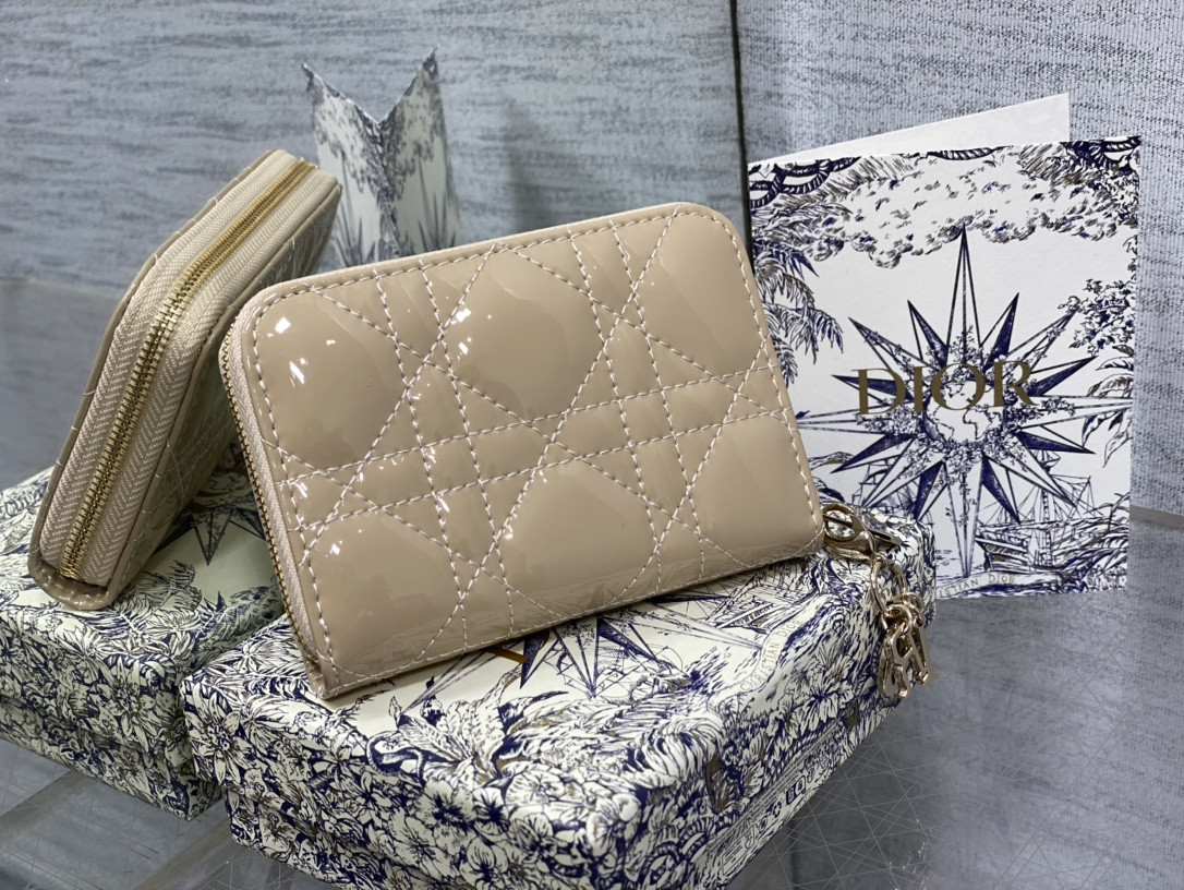 Lady Dior Voyageur Small Coin Purse CARD HOLDER