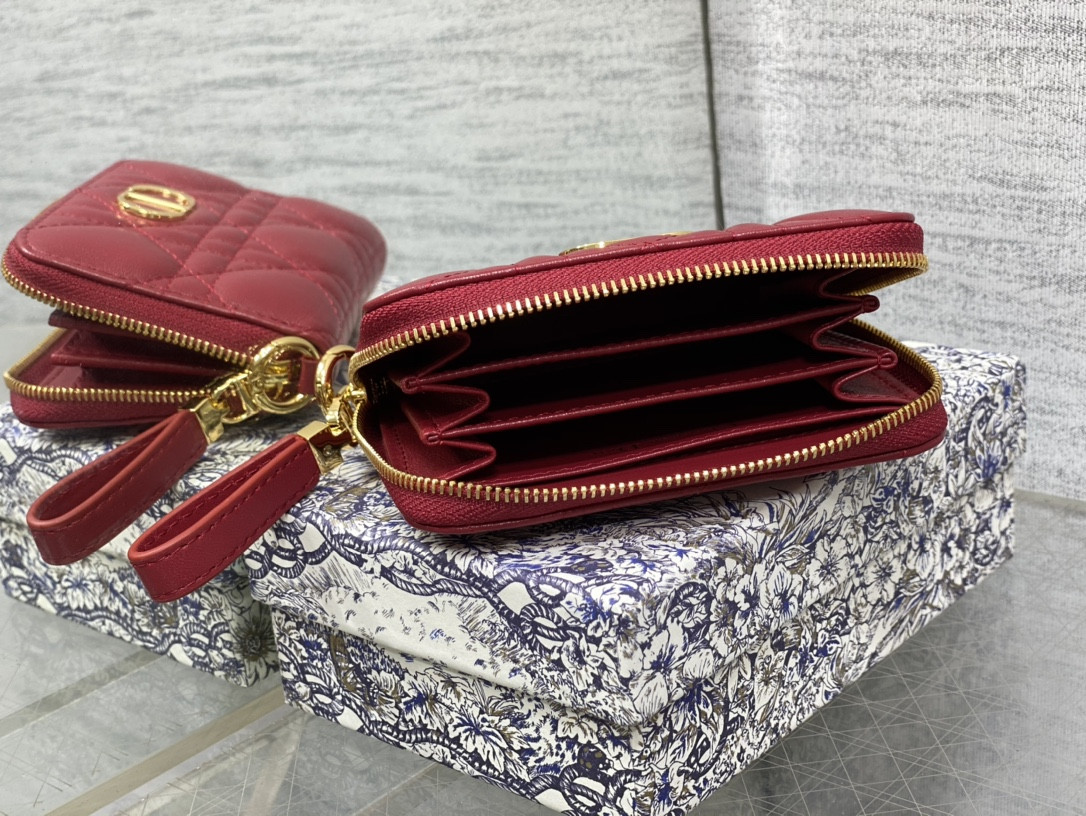 Lady Dior Voyageur Small Coin Purse CARD HOLDER