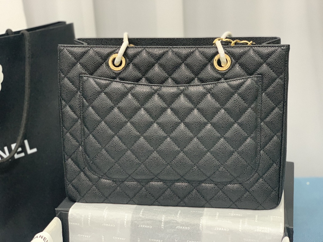 CHANEL GST CAVIAR LEATHER HARDWARE 24X33X13CM
