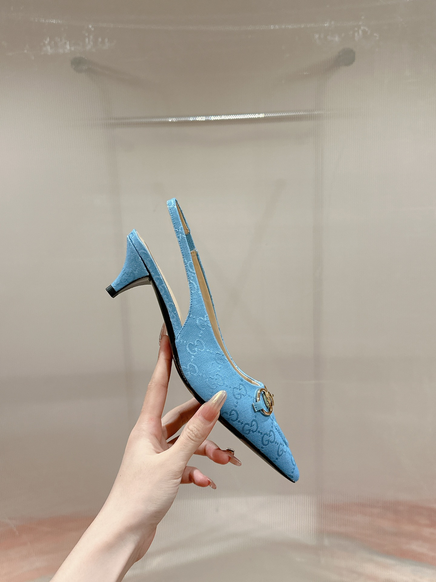 UA GUCCI HORSEBIT SLINGBACK PUMP LOW HEEL