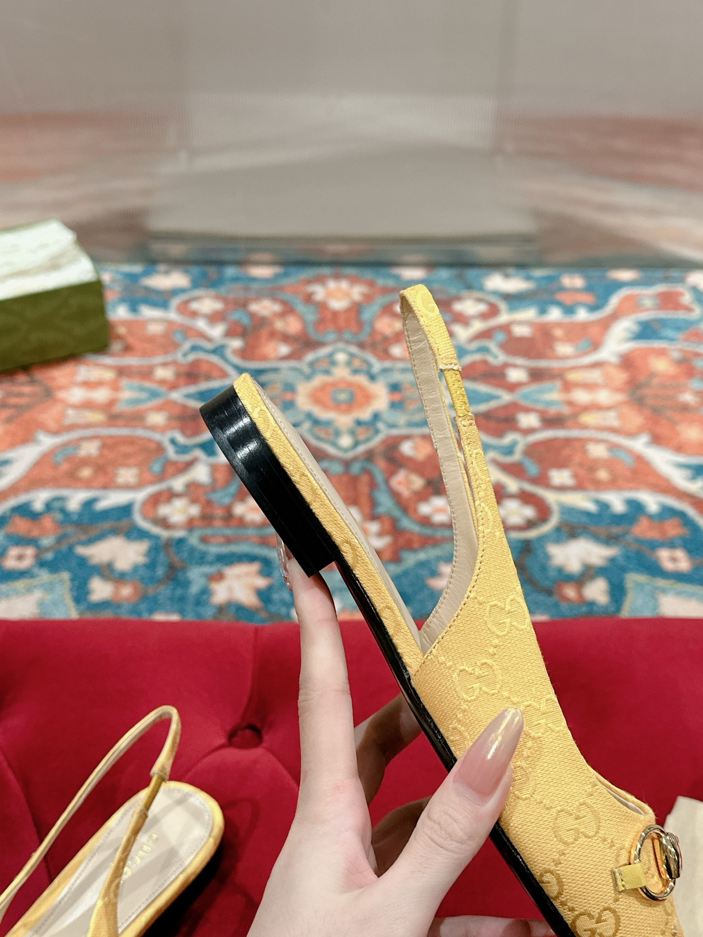 UA GUCCI HORSEBIT SLINGBACK FLAT