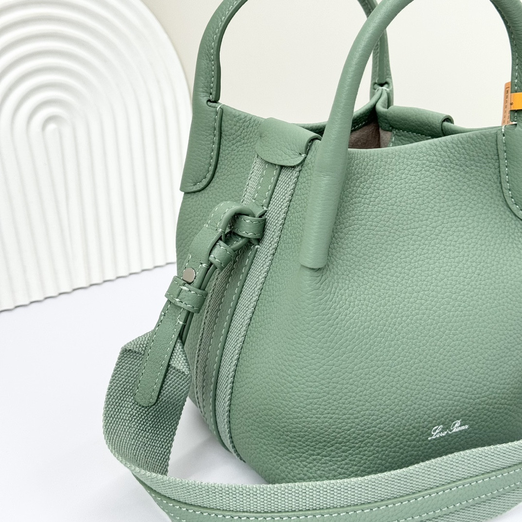 Loro Piana Micro Bale Bag Grained Calfskin 23 x 16 x 14 cm