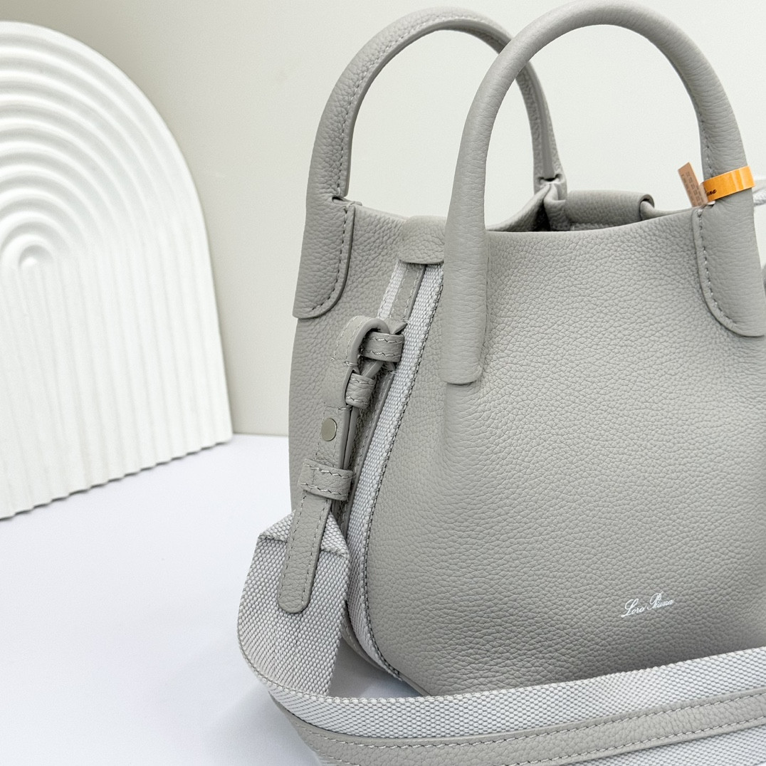 Loro Piana Micro Bale bag Grained Calfskin 23 x 16 x 14 cm