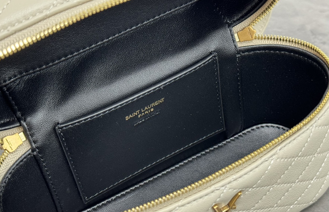 YSL GABY VANITY BAG IN LAMBSKIN 18 X 11 X 6.5 CM