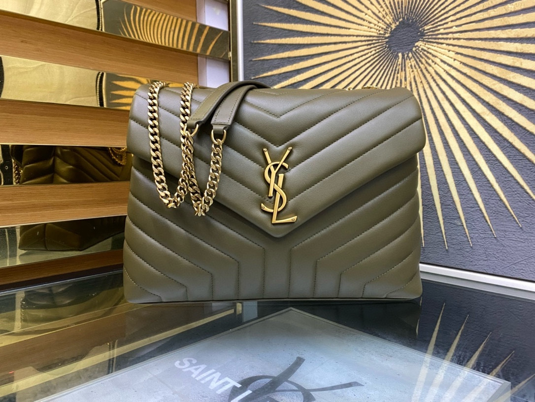 YSL LOULOU QUILTED LEATHER 32x22x9cm
