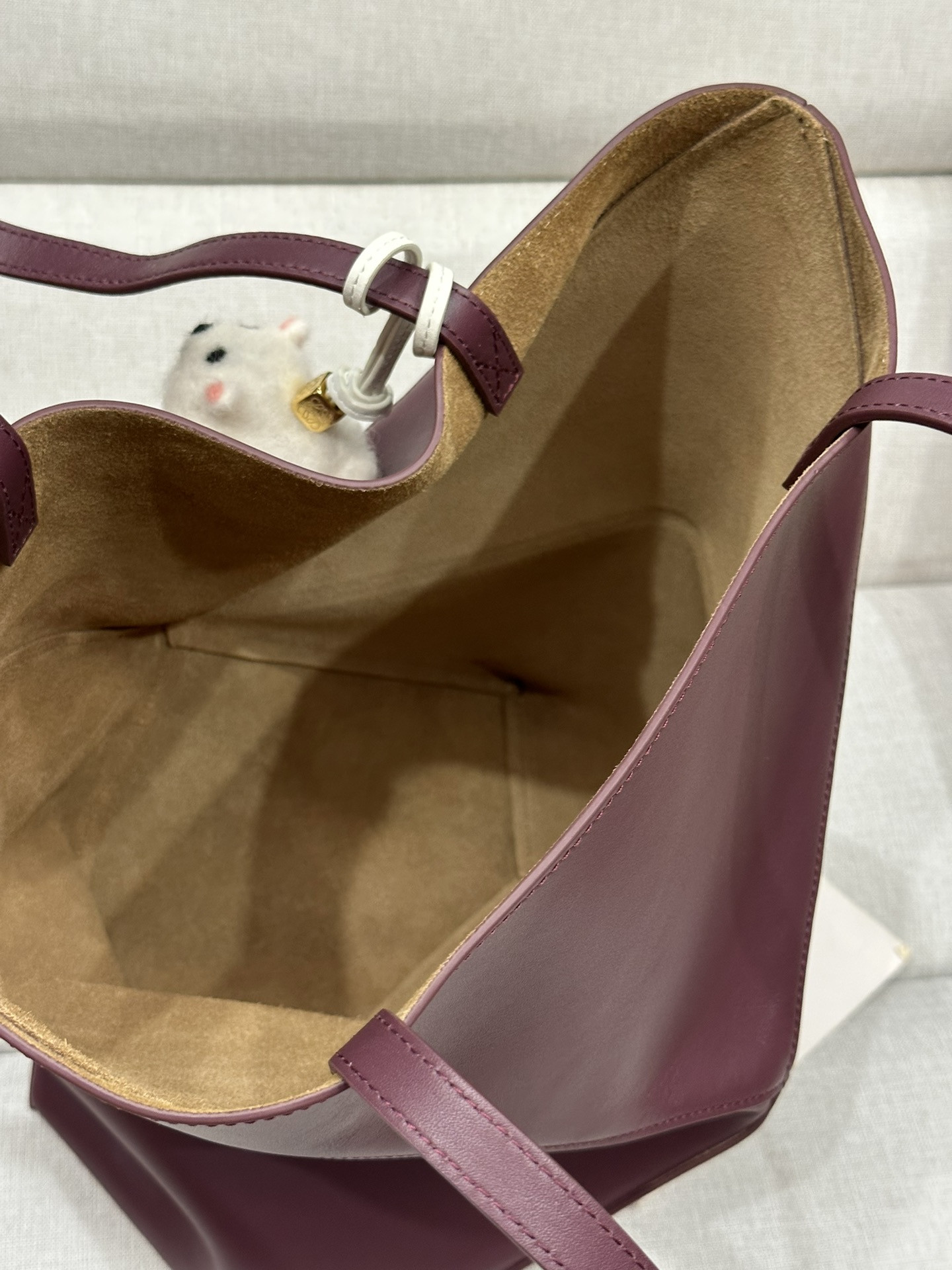 LOEWE Medium Puzzle Fold tote in shiny calfskin 25.5x14.5x31.5cm