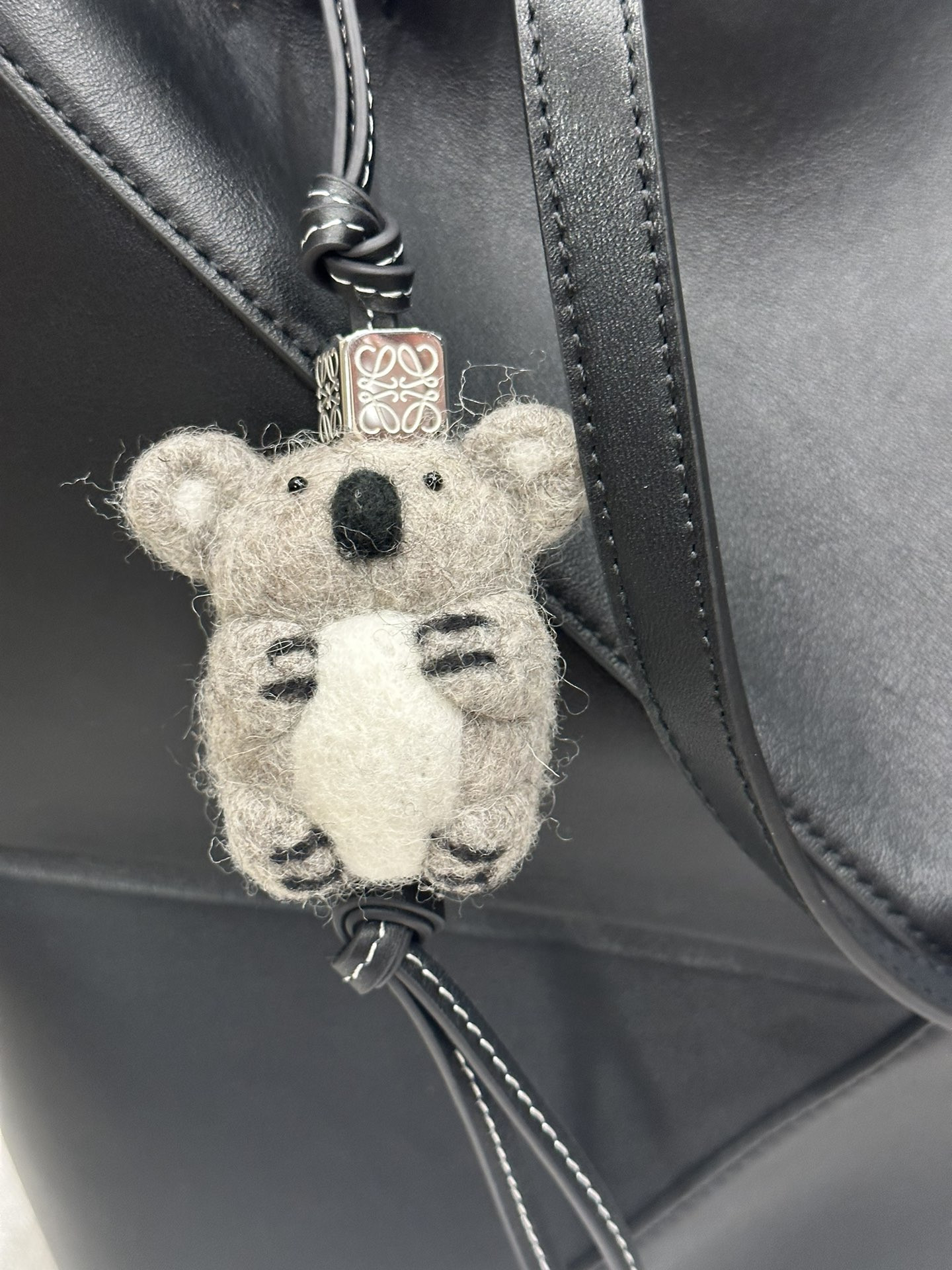 LOEWE Medium Puzzle Fold tote in shiny calfskin 25.5x14.5x31.5cm