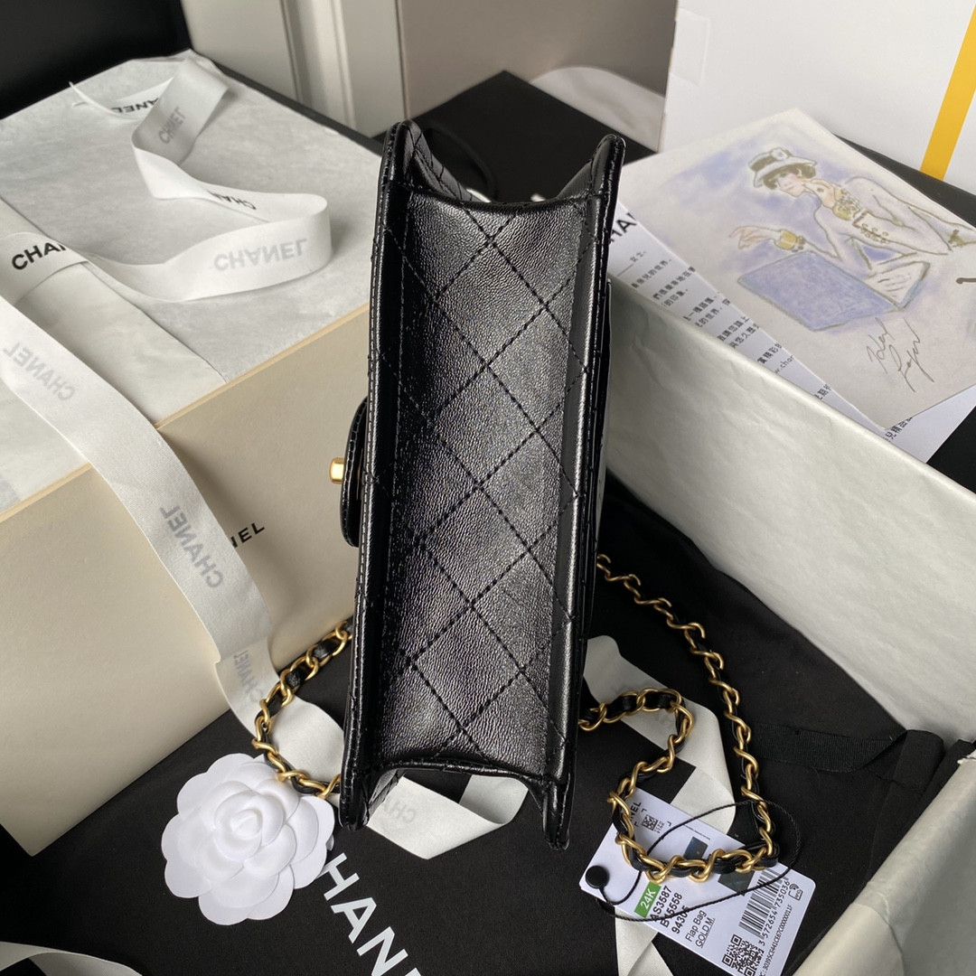 Chanel Flap Handbag 22.5×7×14.5cm