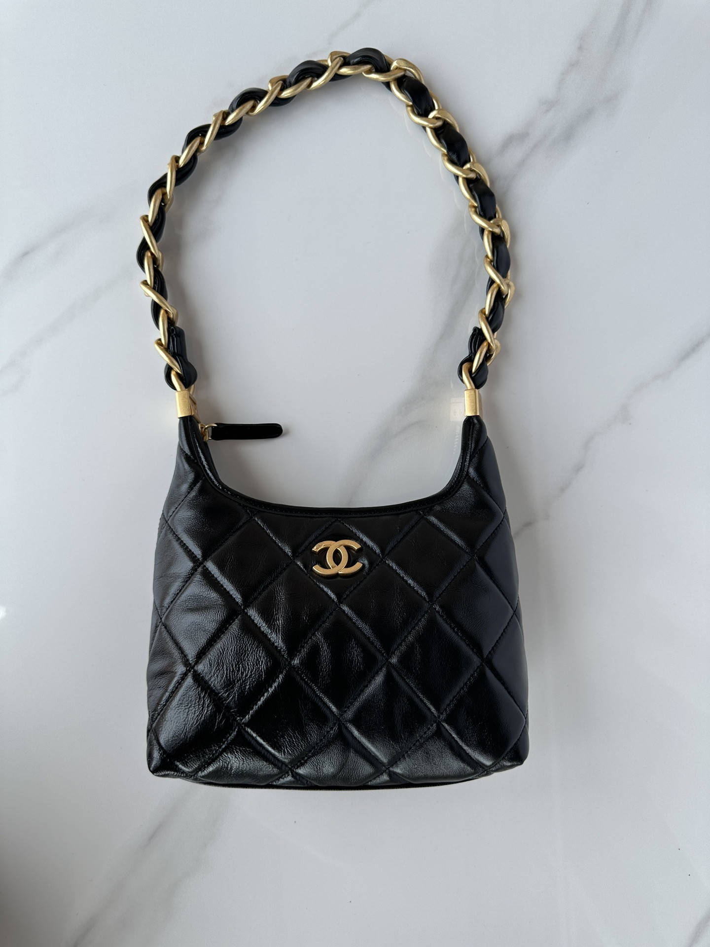Chanel Hobo Handbag 22×22×9cm