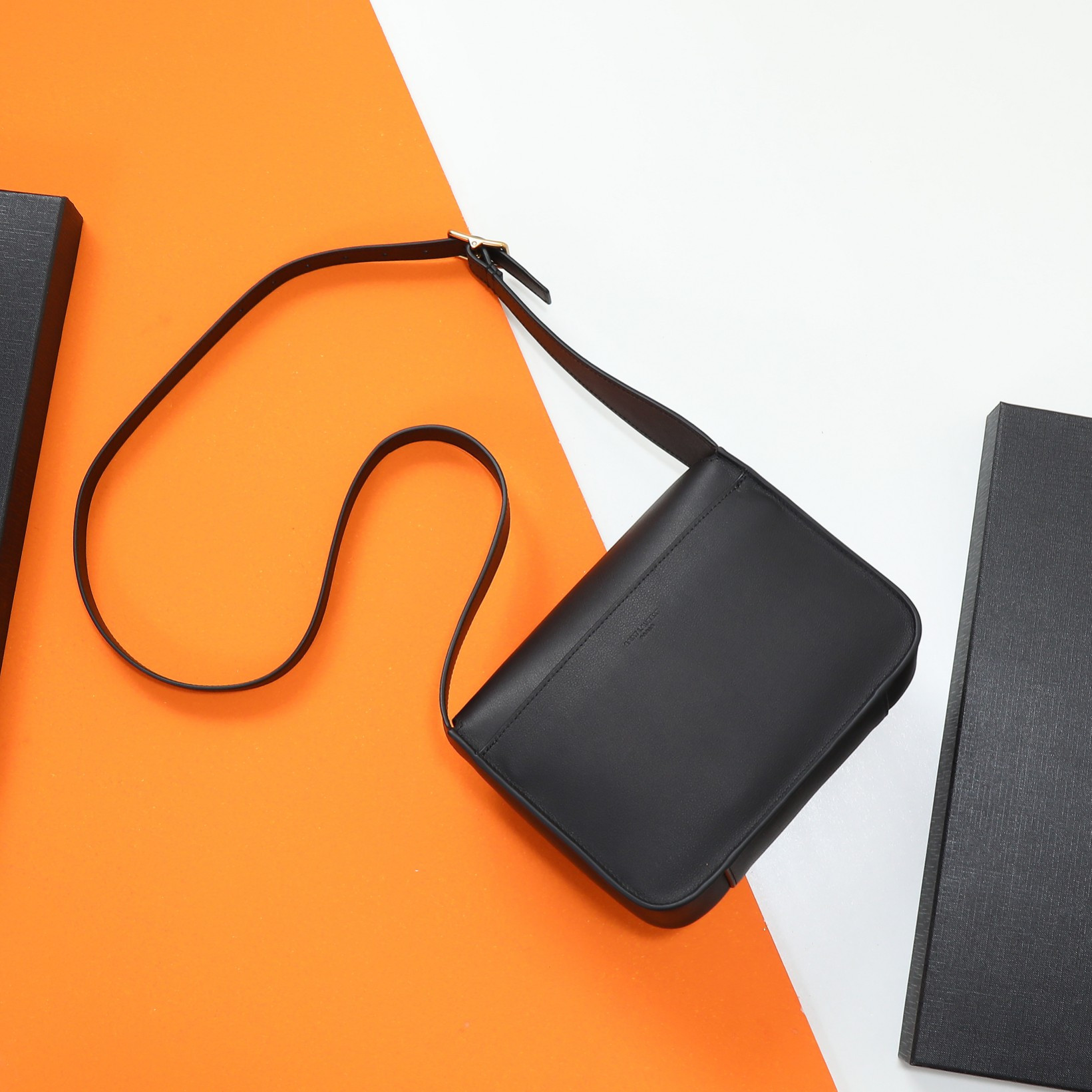 YSL niki satchel in leather 21.5x16x9cm