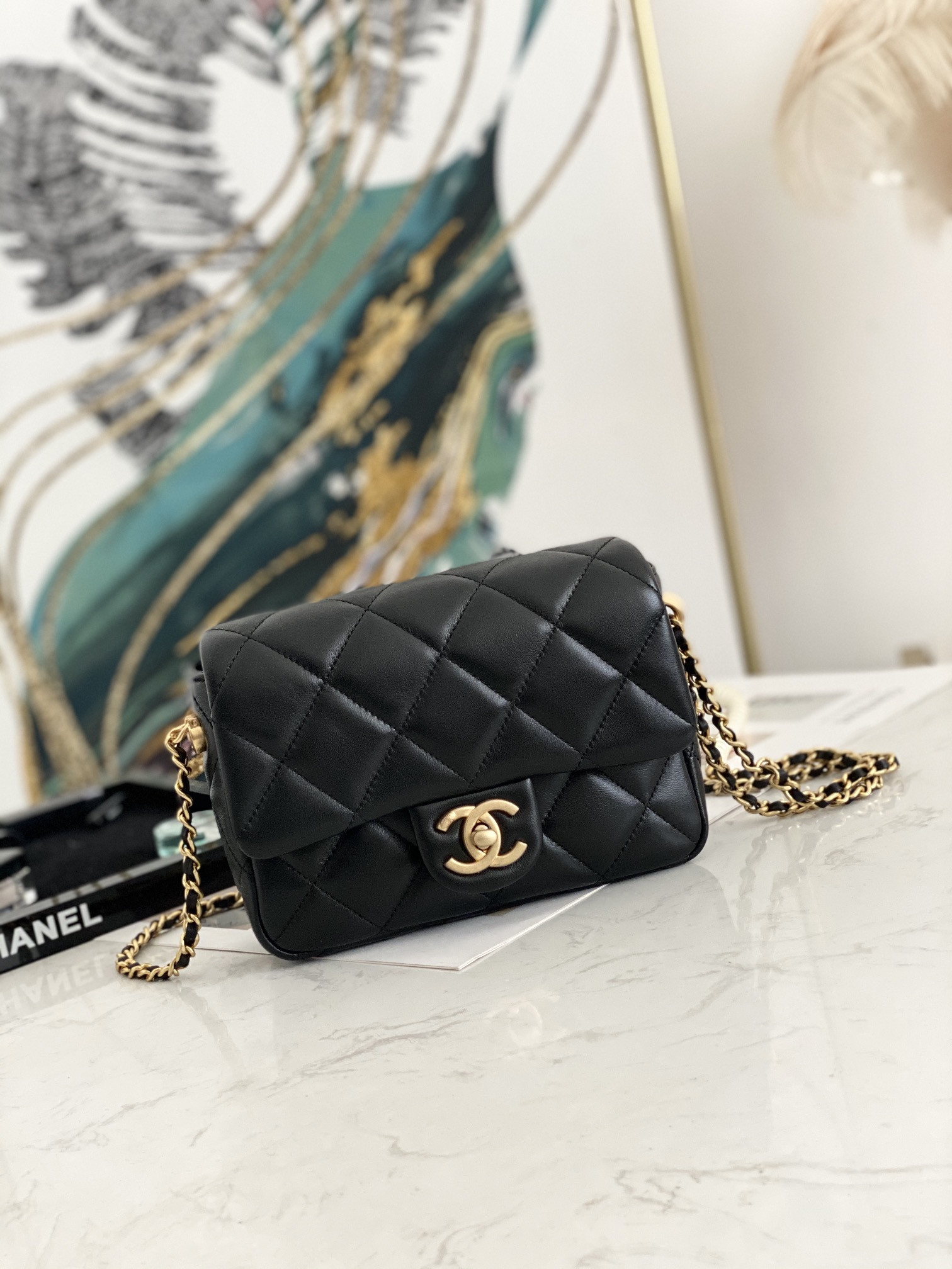 Chanel Flap CF21K 19.5x13.5x6cm AS2855