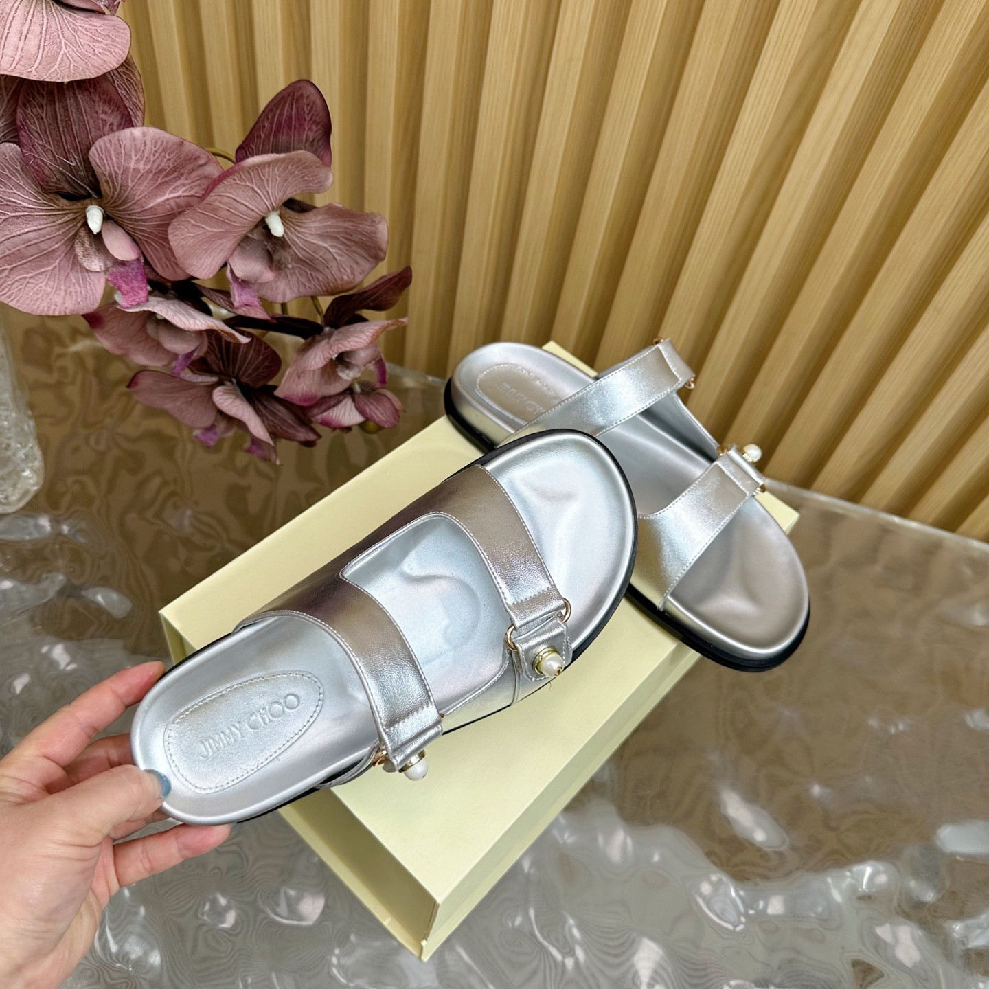 UA Jimmy Choo Slides