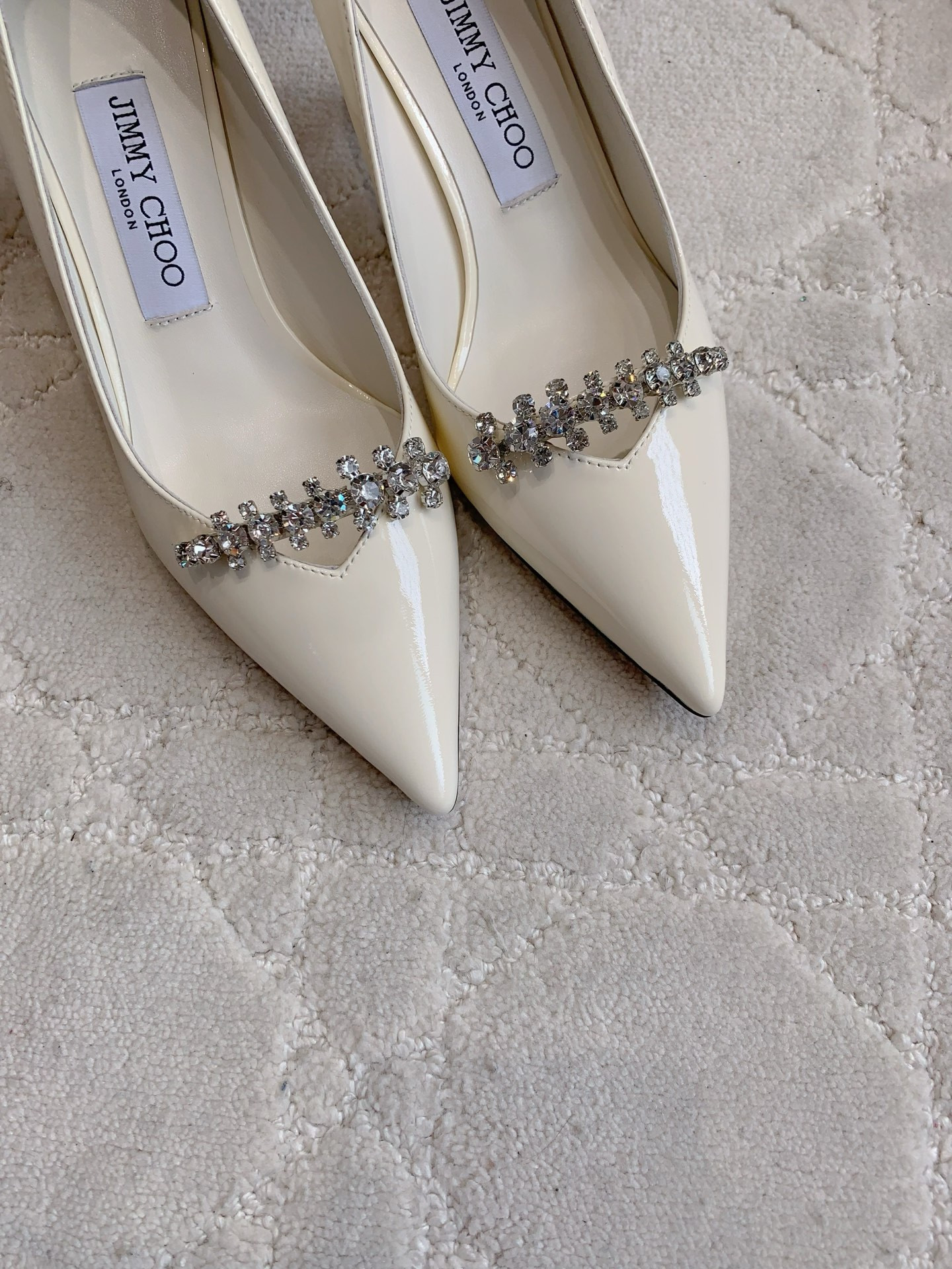 UA Jimmy Choo Belinda Crystal-embellished Pumps 7.5cm