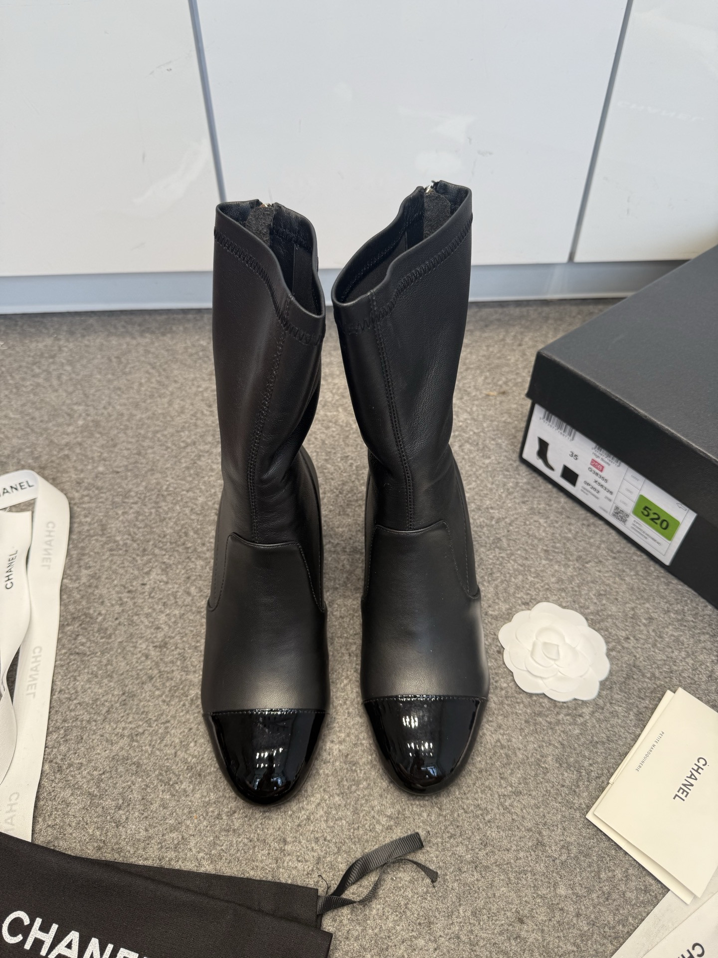 UA Chanel Mid-Calf Boots 6.5cm Heel
