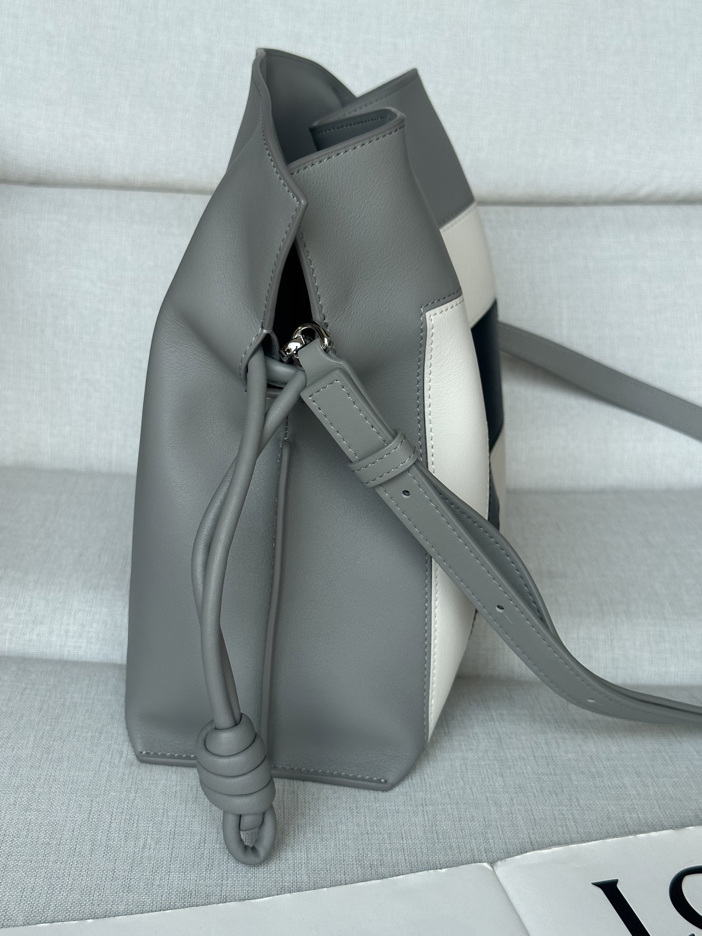 Loewe x Albers Medium Flamenco Clutch in Nappa Calfskin 24.5x30x10.5cm