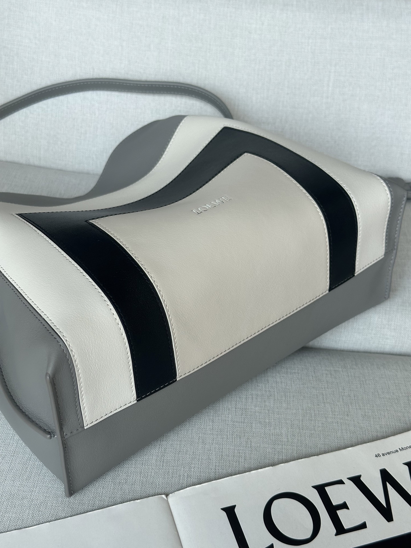 Loewe x Albers Medium Flamenco Clutch in Nappa Calfskin 24.5x30x10.5cm